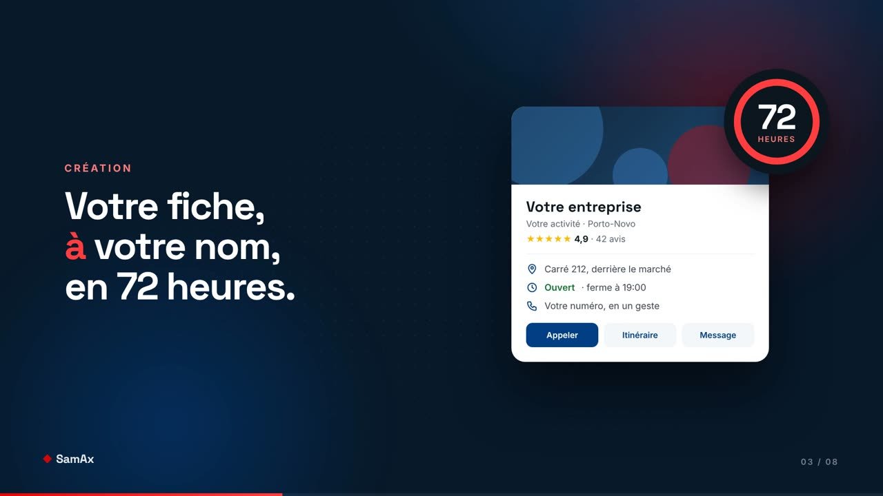 Vidéo : comment SamAx crée et fait vérifier votre fiche Google Business